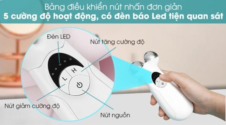 Máy massage mặt và mắt Lifetrons EP-400 với 5 cường độ cho hiệu quả nhanh chóng và rõ rệt