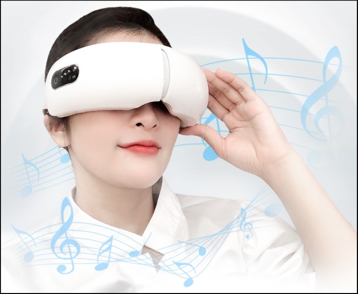 Máy massage mắt KLC với màu sắc trẻ trung cùng nhiều tính năng tiện lợi cho bạn thoải mái thư giãn