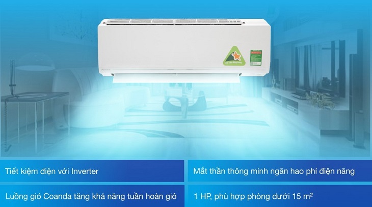 Máy lạnh Daikin Inverter 1 HP ATKC25UAVMV