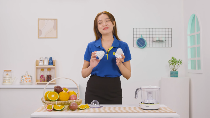 Hai đầu vắt kích thước lớn nhỏ khác nhau cho cam và chanh