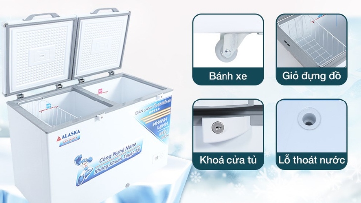 Tủ đông Alaska 282 lít BCD 4568C