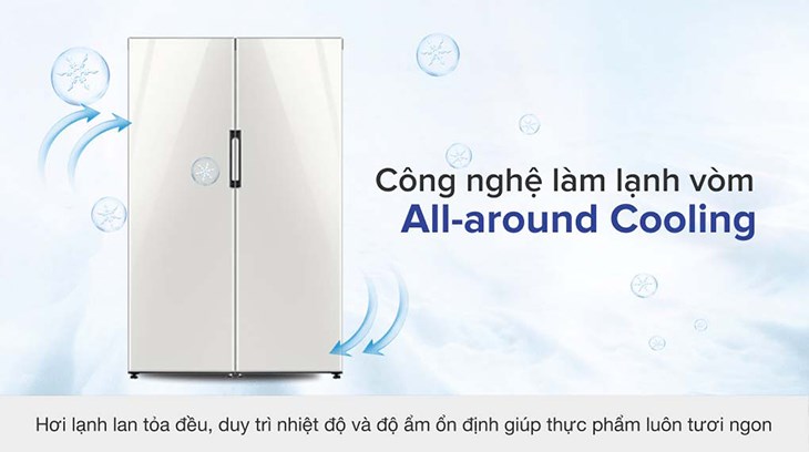 Bảo quản thực phẩm luôn tươi ngon cùng công nghệ làm lạnh vòm All-around Cooling