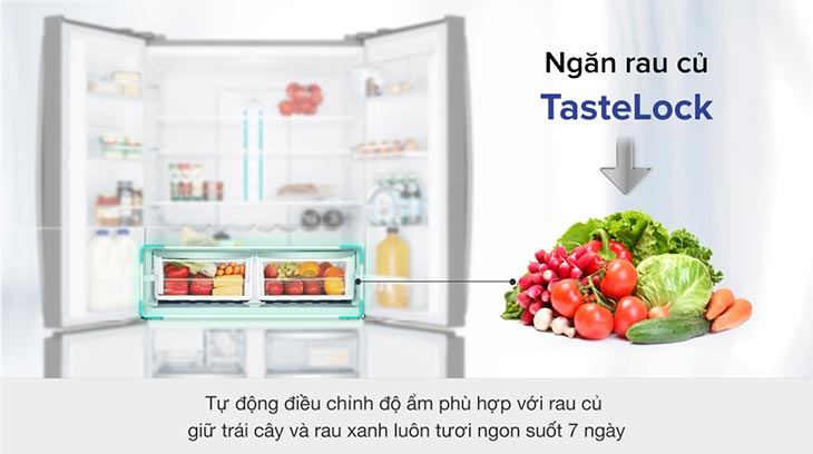 Bảo quản rau củ tươi ngon hơn nhờ ngăn rau TasteLock