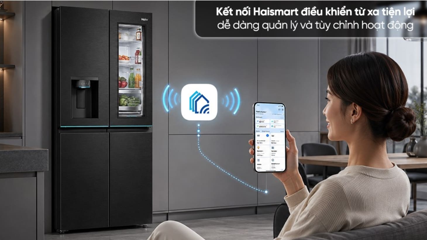 Quản lý tủ lạnh Haier thông minh qua ứng dụng Haismart