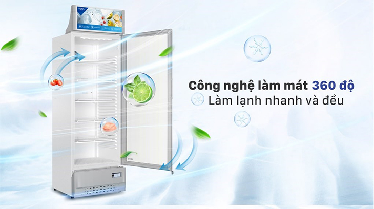Tủ mát Aqua là thương hiệu Nhật Bản, giữ thực phẩm luôn tươi ngon