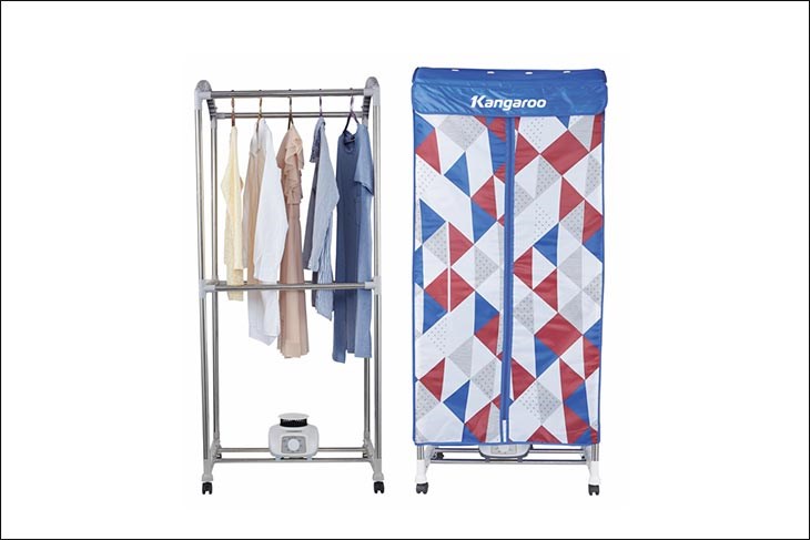 Tủ sấy quần áo Kangaroo KG310 có khối lượng sấy 15kg phù hợp gia đình trên 7 người