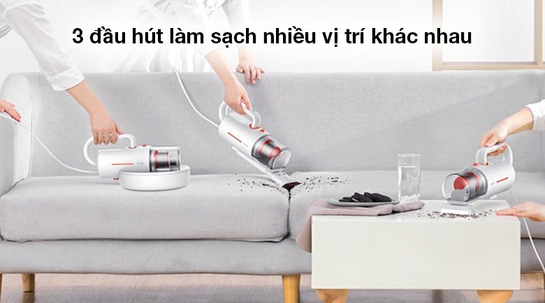 Người dùng nên lựa chọn máy hút bụi giường nệm có đi kèm các đầu hút
