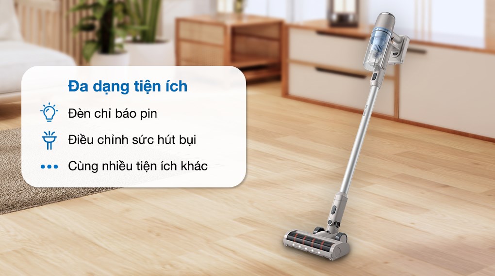 Máy hút bụi không dây Philips XC2011/01 có đa dạng tiện ích đáp ứng nhiều nhu cầu