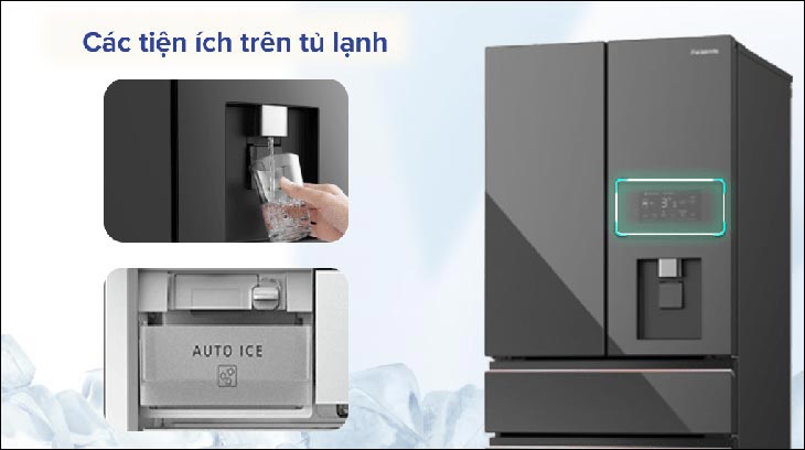 Tủ lạnh Panasonic 540 lít NR-YW590YMMV trang bị bảng điều khiển bên ngoài tiện lợi điều chỉnh các chức năng