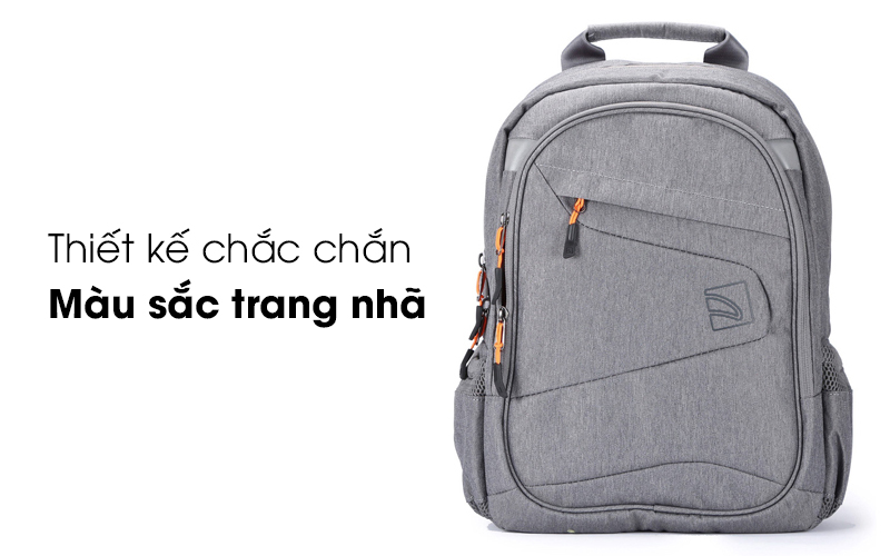 Thiết kế hiện đại, chắc chắn và thời trang - Balo Laptop 14 inch Tucano Lato 2 BKLT14-G Xám