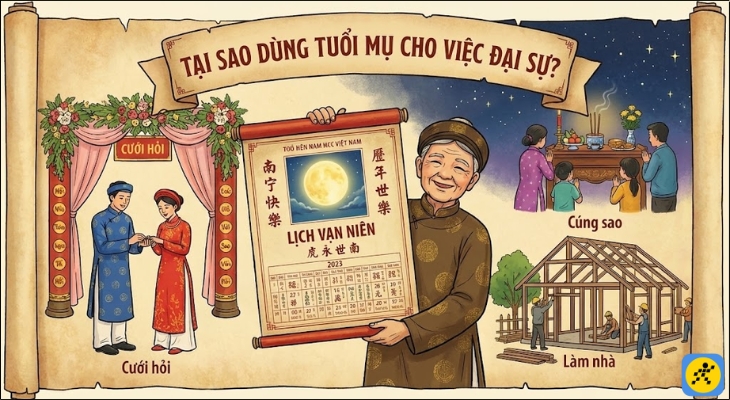 Muốn tính toán chính xác sự tương tác của vũ trụ lên con người, bắt buộc phải dùng tuổi mụ