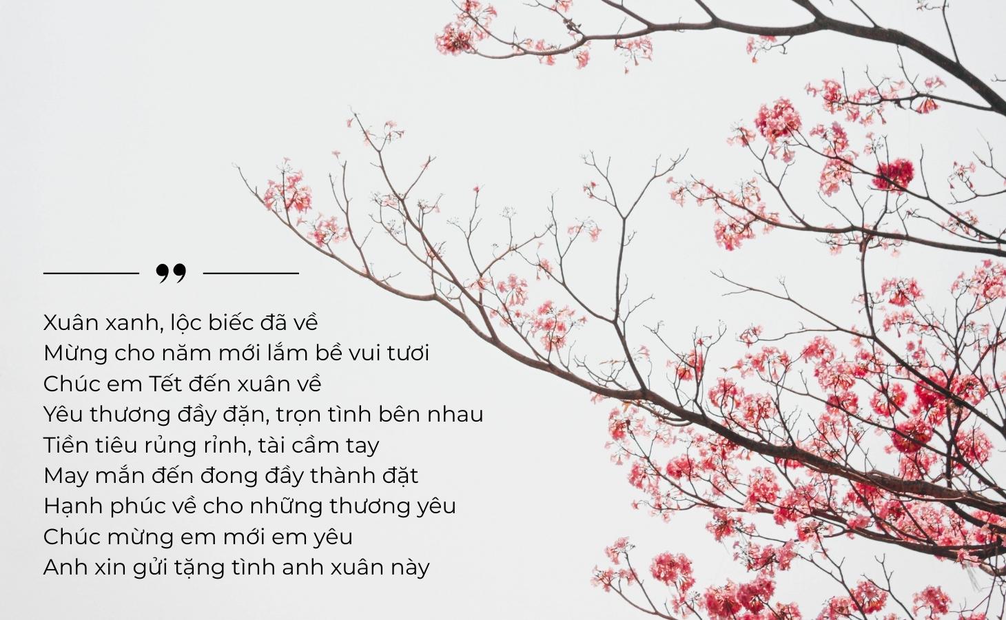 Thơ chúc Tết người yêu