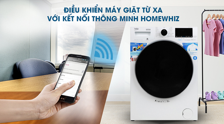 HomeWhiz Beko hỗ trợ điều khiển từ xa