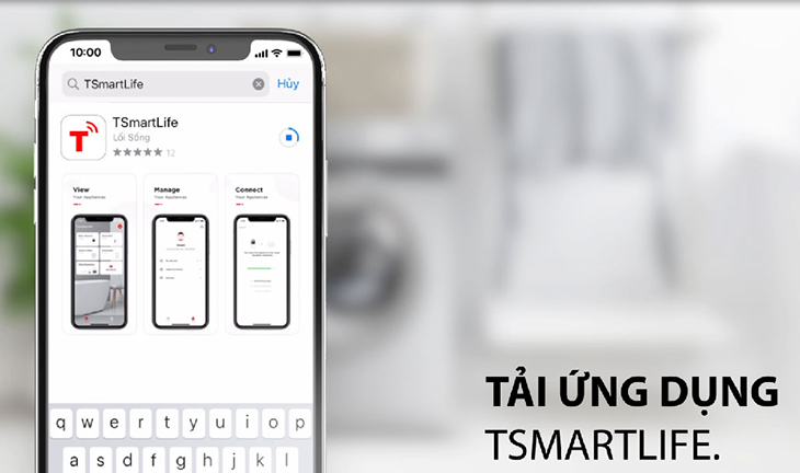 Tải ứng dụng TSmartlife Toshiba và mở ứng dụng trên điện thoại