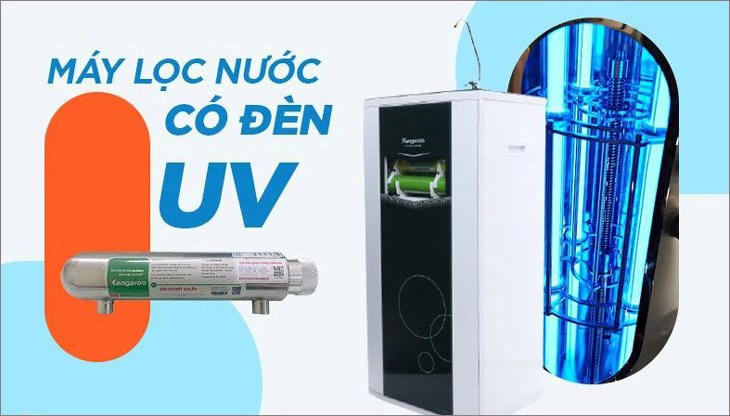 Công nghệ lọc nước tia UV giúp diệt khuẩn tối ưu, cho ra nước sạch hoàn toàn