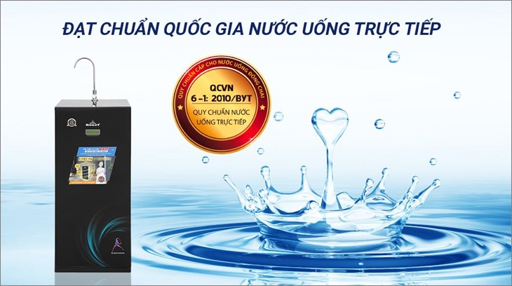 Máy lọc nước RO Robot SPRING-X10GUR 10 lõi có thể lọc sạch các chất cặn bẩn, vi khuẩn, các chất gây hại có trong nước nhờ công nghệ lọc UF