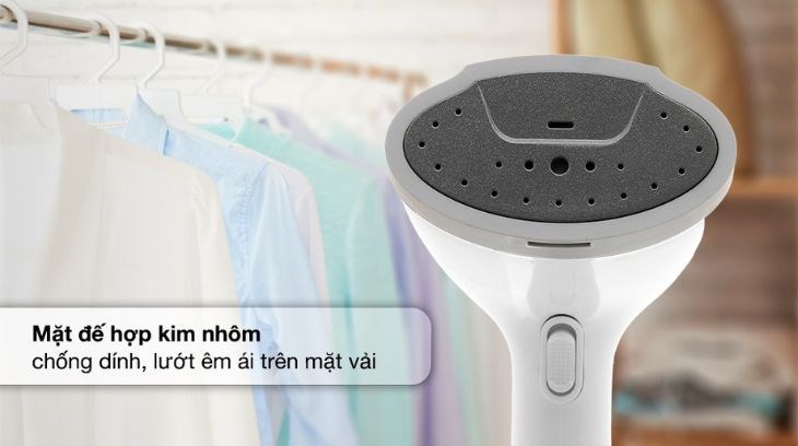 Bàn ủi hơi nước cầm tay BlueStone GSB-4031 1630W sở hữu mặt đế làm từ hợp kim nhôm nên dễ dàng vệ sinh