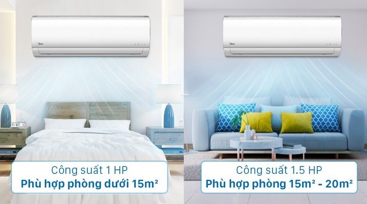 Có thể chọn dàn lạnh có công suất và loại máy khác nhau miễn sao phù hợp với công suất dàn nóng hoạt động