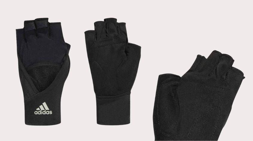 Găng Tay Adidas Gym GI7631 được làm từ 85% Polyester, 15% Elastane