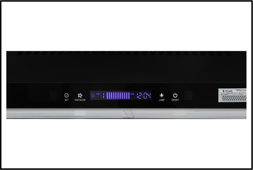 Máy hút mùi Pramie CH22-700 được trang bị bảng điều khiển cảm ứng thông minh kèm cảm biến chuyển động Air Gesture hỗ trợ người dùng thao tác dễ dàng mà không cần chạm