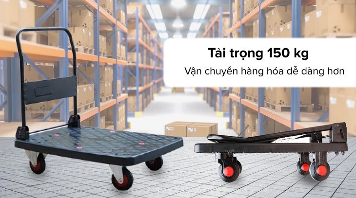 Xe đẩy hàng Nikawa WFA-150DX có khả năng chịu trọng tải lên tới 150kg