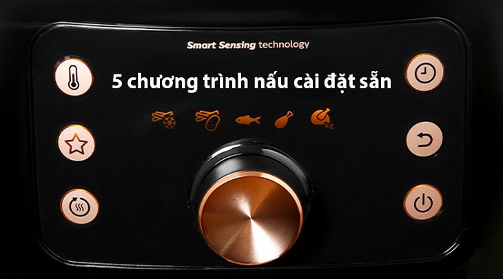Nồi chiên không dầu Philips HD9860/90 XXL được trang bị 5 chương trình được cài đặt sẵn