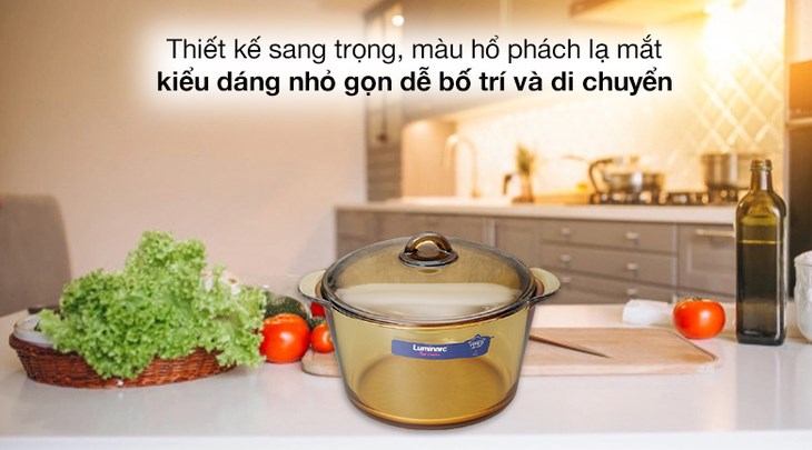 Nồi thuỷ tinh có thiết kế đẹp, độ bền cao