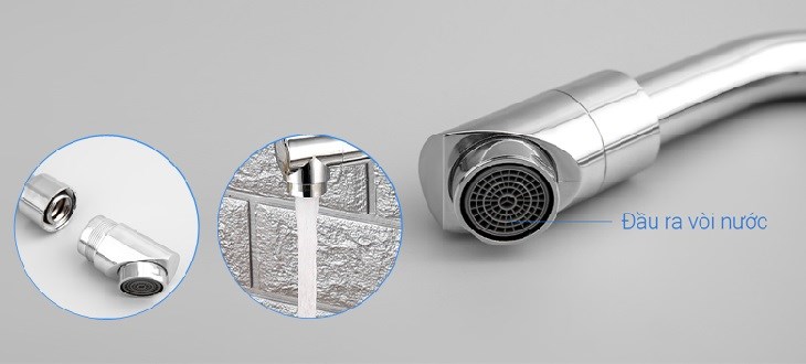Lớp màn lọc của vòi rửa chén tăng áp đồng Eurolife EL-RC04 dễ dàng vệ sinh sau thời gian dài sử dụng