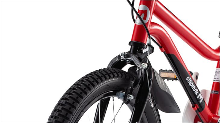 Xe đạp trẻ em Chipmunk CM18-1 18 inch sở hữu hệ thống phanh trước nhạy bén, đảm bảo an toàn khi di chuyển