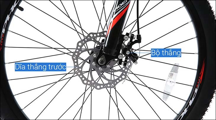 Xe Đạp Địa Hình MTB Phoenix VIGILON 3.0 26 inch sử dụng hệ thống phanh đĩa cáp nhanh nhạy và chính xác, đảm bảo an toàn cho người lái xe
