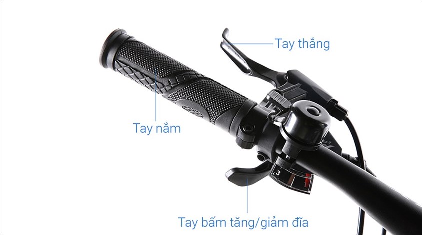 Xe đạp địa hình MTB XDS Hero 300 sở hữu ghi đông không sừng gọn gàng, linh hoạt