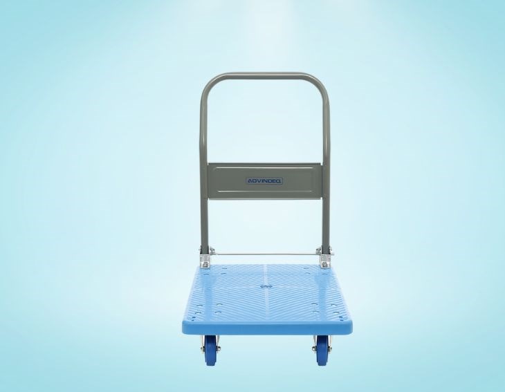 Xe đẩy hàng Advindeq HT-170 sở hữu thiết kế 4 bánh chắc chắn với tải trọng tối đa đến 170kg