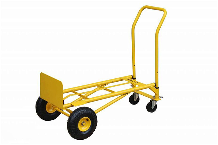 Xe kéo hàng đa năng có thể chuyển đổi linh hoạt 2 bánh và 4 bánh