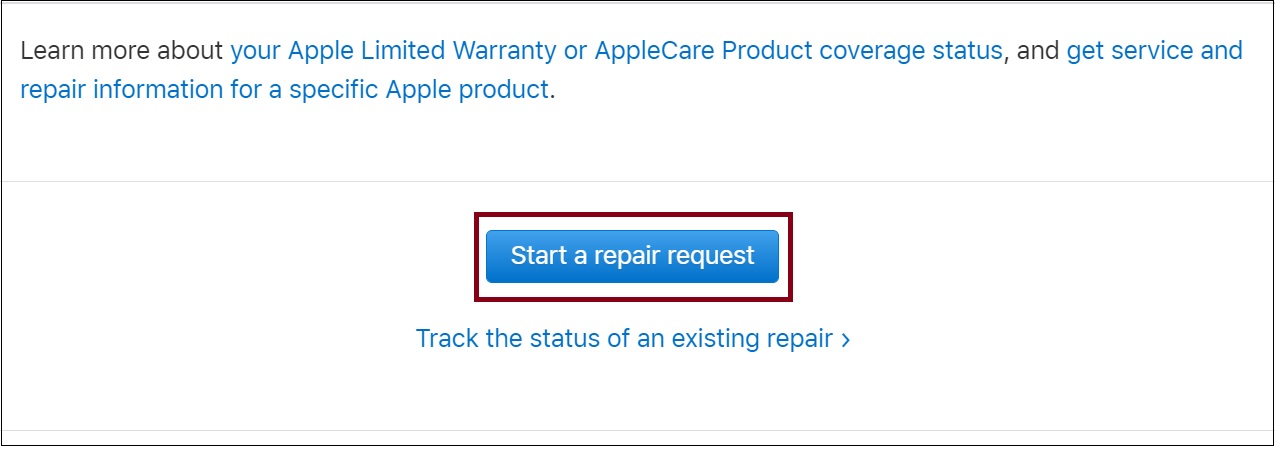 Star a repair request