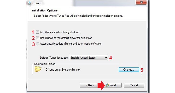 Hướng dẫn cài đặt Itunes cho máy tính Windows