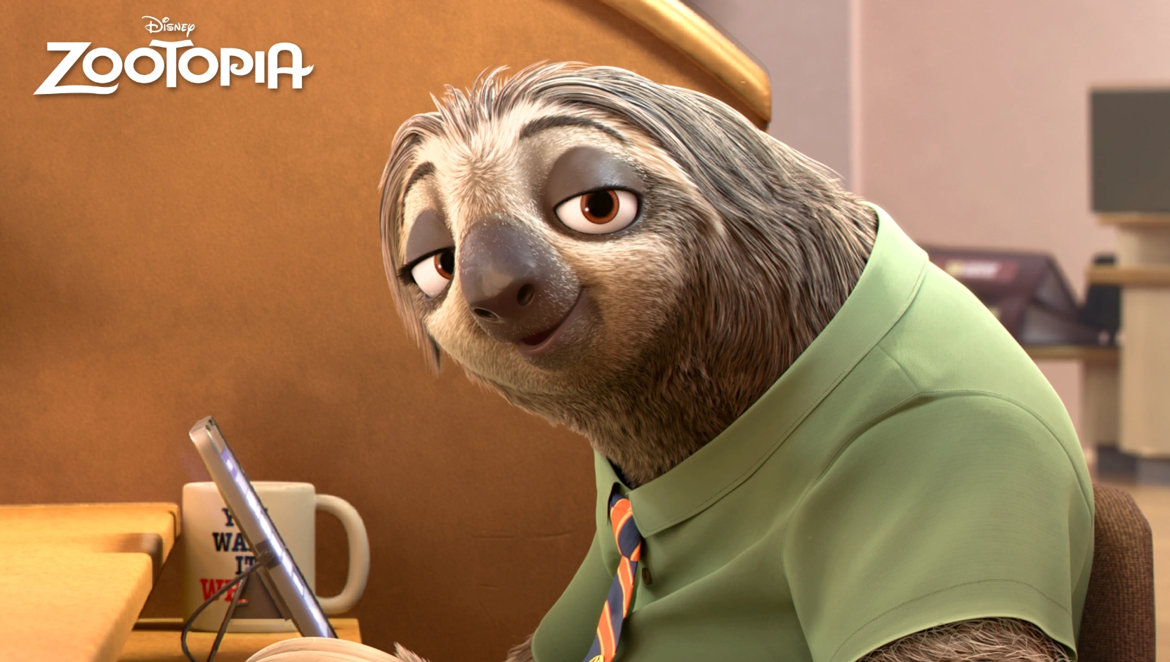 Flash Slothmore là chú lười ba ngón làm việc tại DMV trong Zootopia, nổi tiếng với mọi hành động chậm như rùa