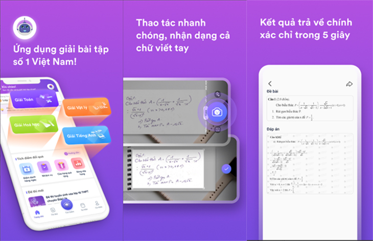 Solvee – Giải Toán, Lý, Hoá, Anh (1 triệu lượt tải)