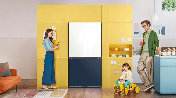 Tủ lạnh Bespoke có thiết kế linh hoạt vì có thể kết hợp mô đun theo nhu cầu