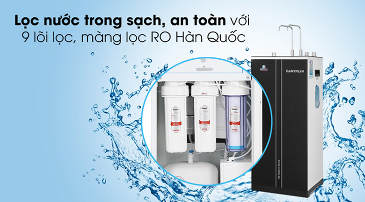 Máy lọc nước RO nóng nguội lạnh Daikiosan DXW-32709H 9 lõi cũ