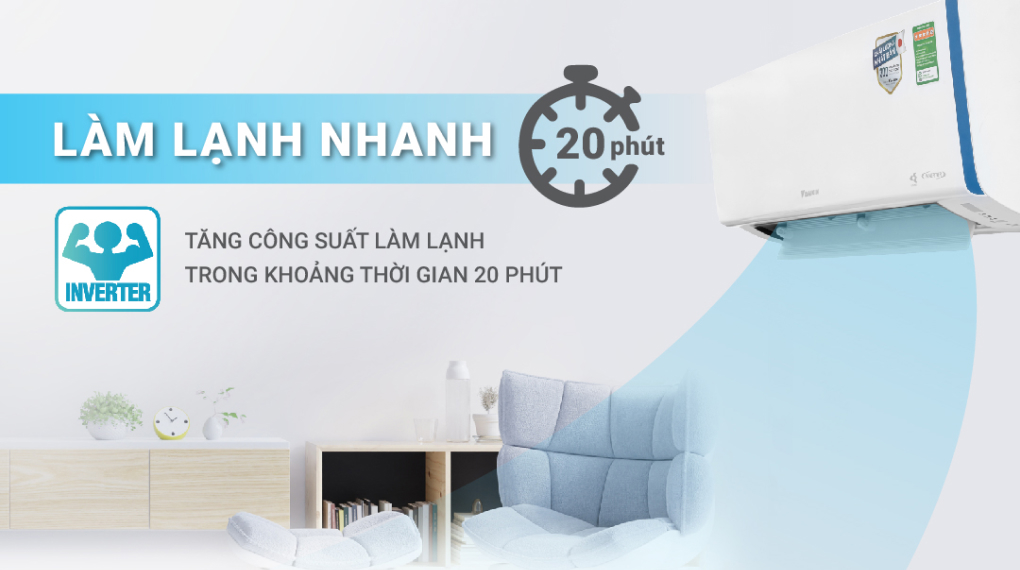 Daikin Inverter 1 HP ATKF25XVMV - Công nghệ làm lạnh