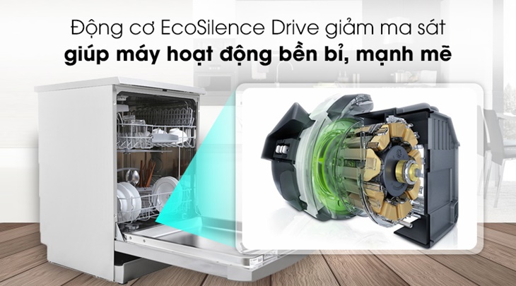 Động cơ không chổi than trên máy rửa chén Bosch là gì?