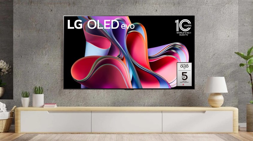 Smart Tivi OLED Evo LG 4K 55 inch 55G3PSA sở hữu lối thiết kế tinh tế với khung viền siêu mỏng