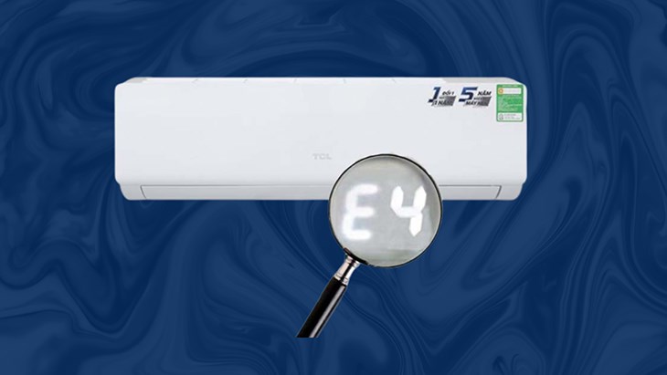 Lỗi E4 máy lạnh TCL là lỗi cảm biến quạt hoặc quạt quạt không hoạt động đúng cách, đang gặp vấn đề