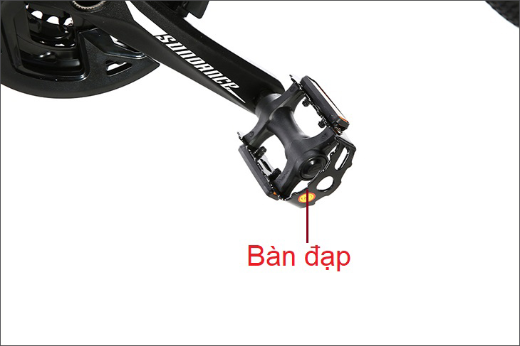Bàn đạp xe đạp giúp truyền lực từ người dùng vào trục quay của khung xe