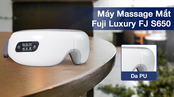 Máy Massage Mắt Fuji Luxury FJ S650 có chế độ massage áp suất khí giúp giảm mỏi mắt hiệu quả