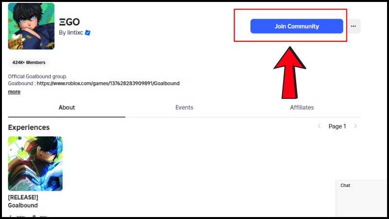 Chi tiết cách nhập code Goalbound mới nhất: tham gia Group chính thức của game trên Roblox