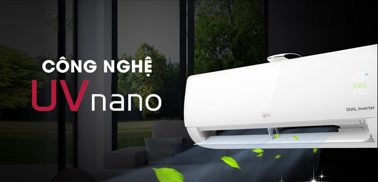 Hãng LG sử dụng 4 đèn LED UVC cho khả năng tiêu diệt vi khuẩn, virus trong cánh quạt.