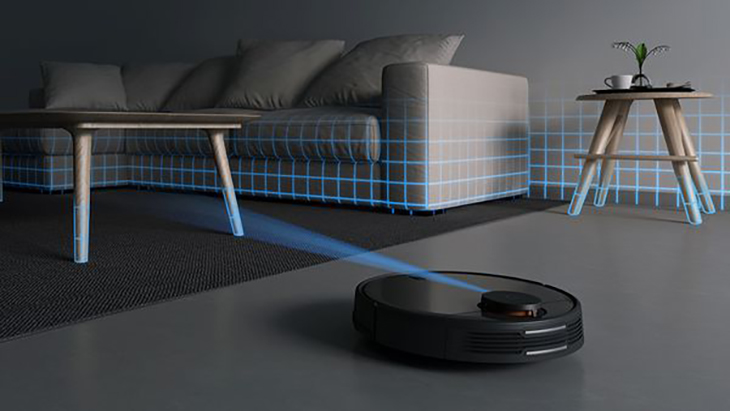 Robot hút bụi thiết lập bản đồ