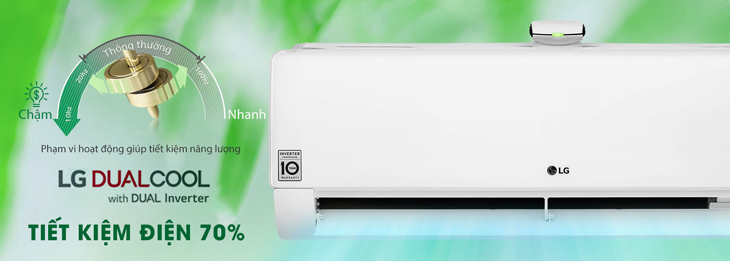 Dual Cool Inverter tiết kiệm 70% điện năng