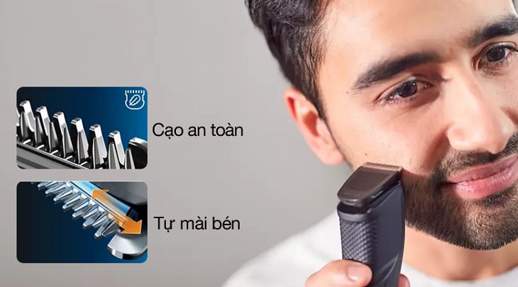 Máy cạo râu khô và ướt Philips BT1214/15 là sản phẩm chuyên dụng để làm sạch râu, lông trên bề mặt da